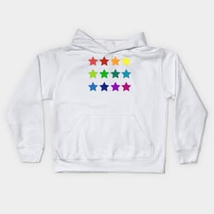 A night sky of bright stars pattern Kids Hoodie